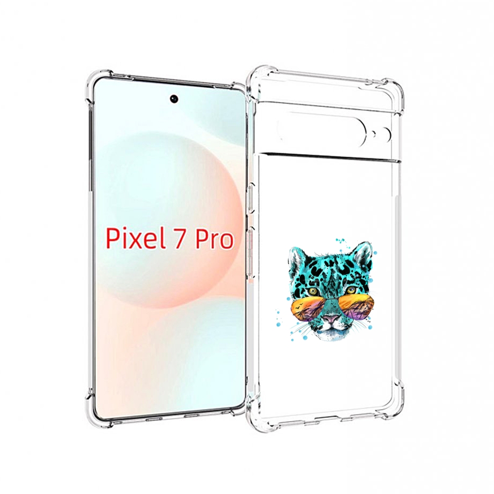 

Чехол Mypads Голубой Лео Для Google Pixel 7 Pro, Прозрачный, Tocco