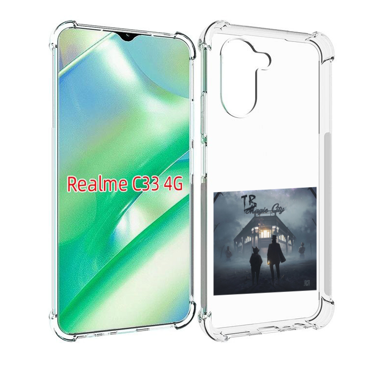 

Чехол MyPads Tragic City ЛСП для Realme C33 4G, Прозрачный, Tocco