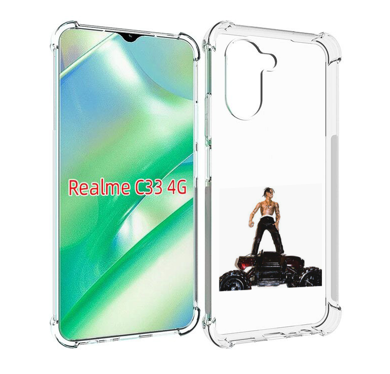 Чехол MyPads Travis Scott - Rodeo для Realme C33 4G