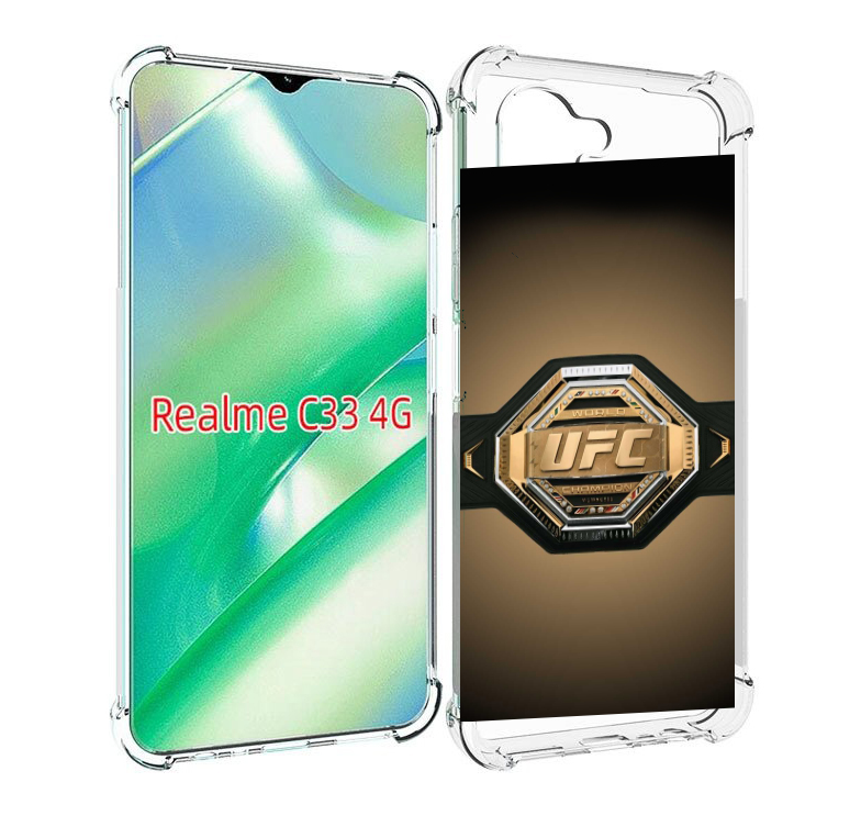 

Чехол MyPads UFC единоборства мужской для Realme C33 4G, Прозрачный, Tocco