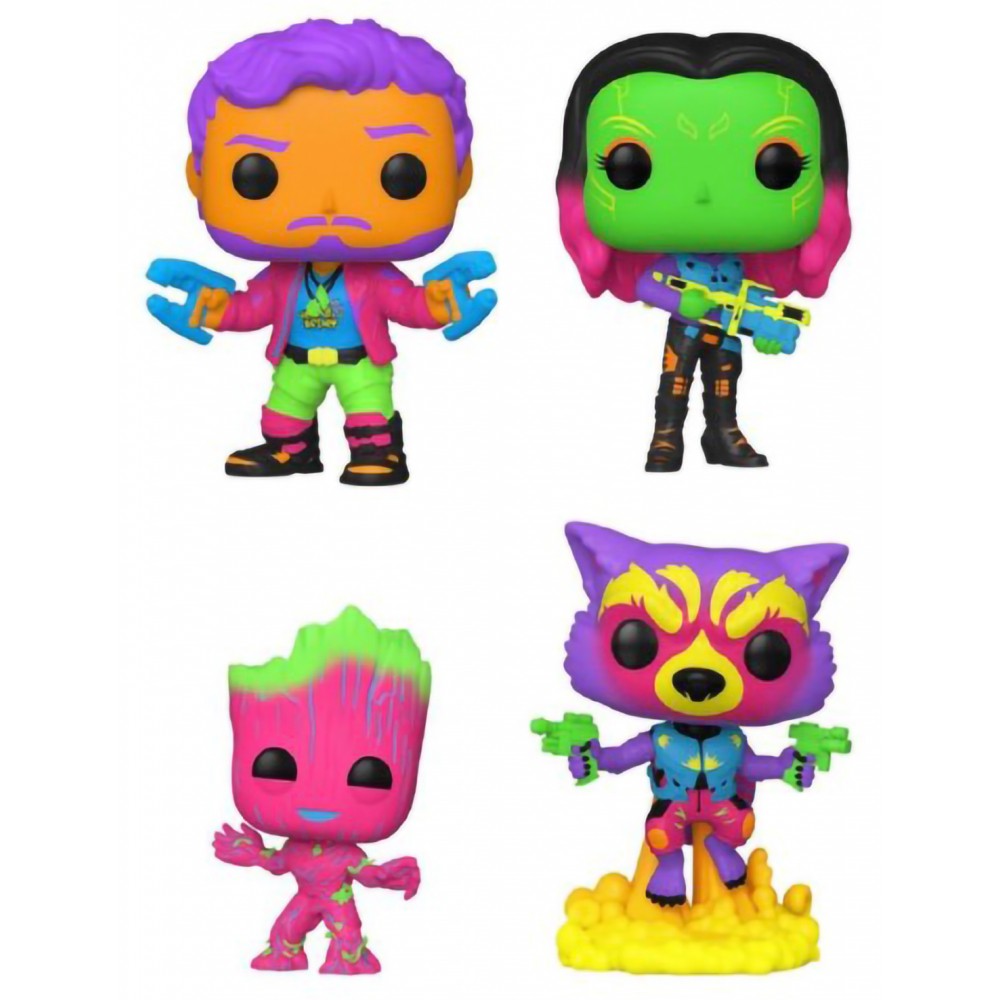 

Фигурка Funko POP! Bobble Marvel Guardians Of The Galaxy 2 Black Light Exc 4PK 69111
