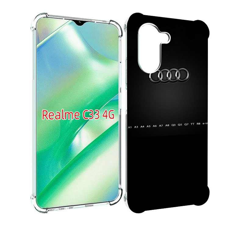 

Чехол MyPads audi 1 мужской для Realme C33 4G, Прозрачный, Tocco