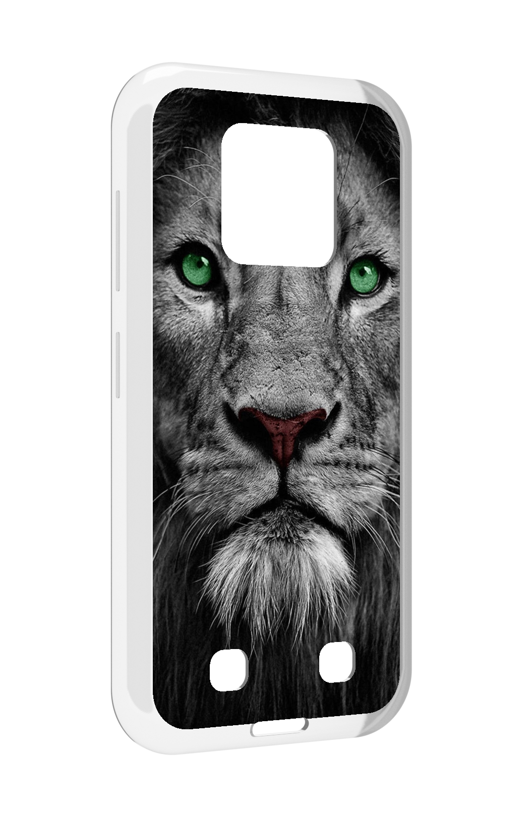 

Чехол MyPads Лев-зеленоглазый мужской для Oukitel WP18, Прозрачный, Tocco