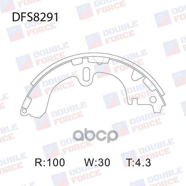 

Тормозные колодки DOUBLE FORCE барабанные DFS8291