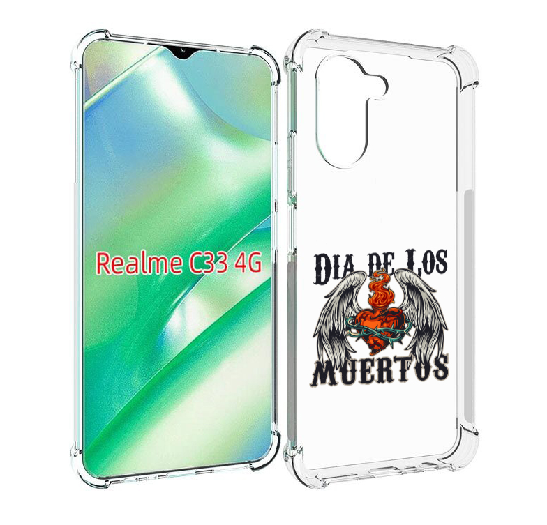 

Чехол MyPads burning-heart для Realme C33 4G, Прозрачный, Tocco