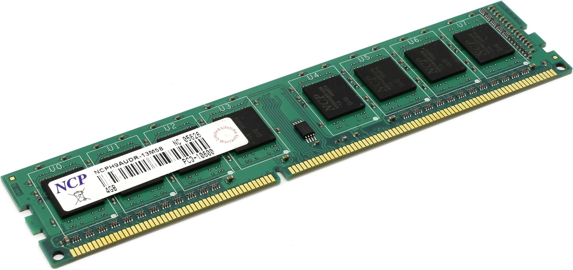 

Оперативная память NCP NCP DDR3 DIMM 4GB (PC3-10600) 1333MHz