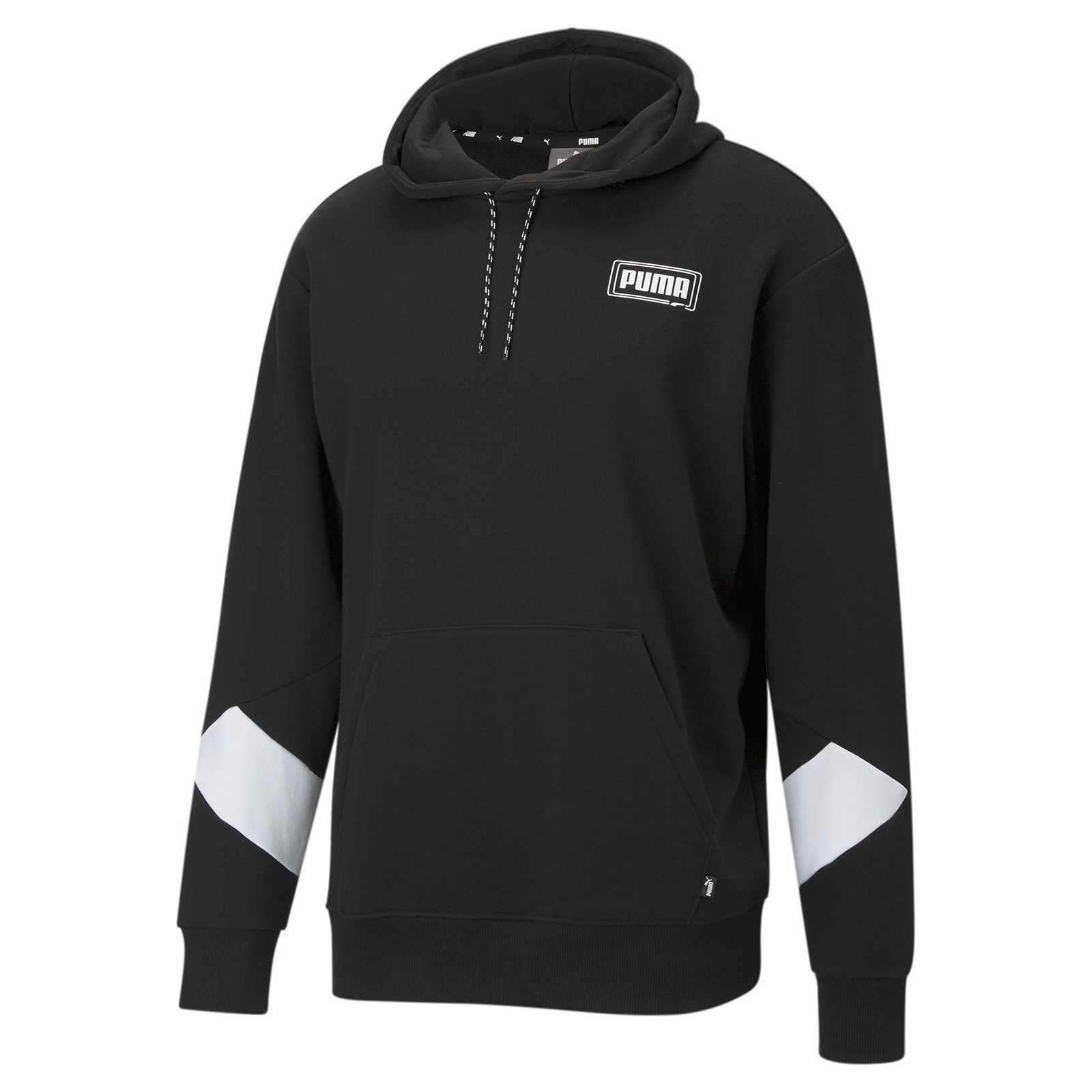 фото Толстовка мужская puma rebel hoodie block tr черная m