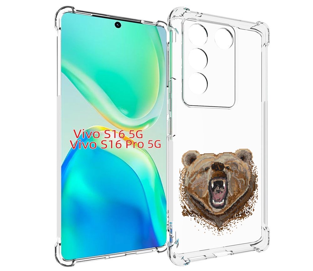 

Чехол MyPads пиксельный медведь для Vivo S16 5G / S16 Pro 5G / V27 / V27 Pro, Tocco