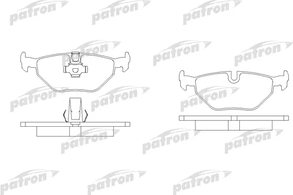 Колодки тормозные дисковые задн BMW: 5 95-03, 5 Touring 97-04 PATRON PBP1075