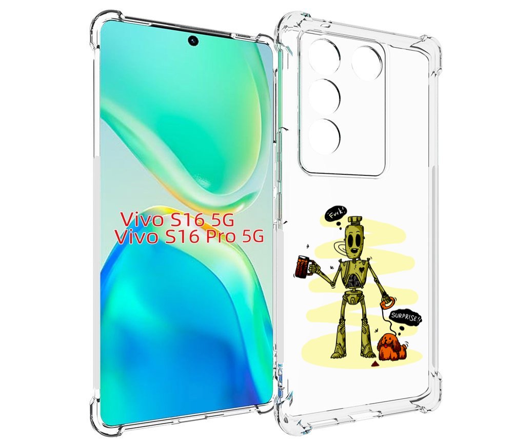 

Чехол MyPads прикольный робот для Vivo S16 5G / S16 Pro 5G / V27 / V27 Pro, Tocco