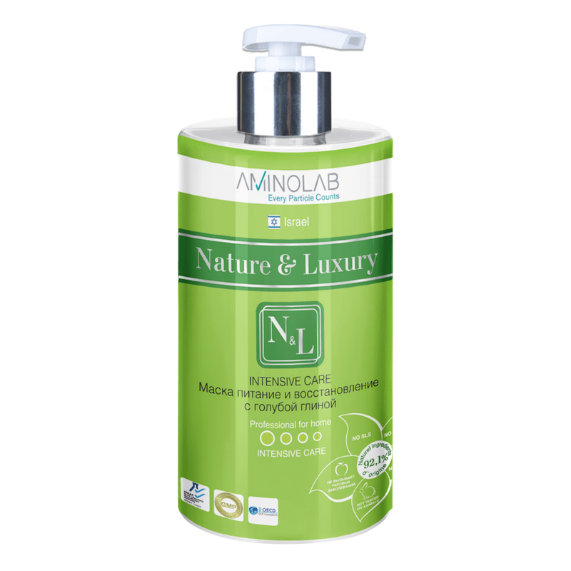 Маска Nature&Luxury питание и восстановление с голубой глиной 460 мл сухой корм pro plan® nature elements для взрослых стерилизованных кошек и кастрированных котов с высоким содержанием курицы 200 гр