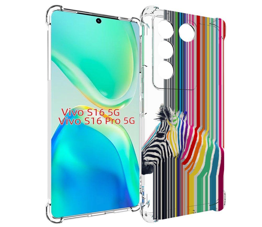 

Чехол MyPads радужная зебра для Vivo S16 5G / S16 Pro 5G / V27 / V27 Pro, Tocco