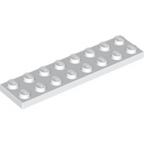

Деталь LEGO 303401 Плитка 2X8 белая 50 шт.