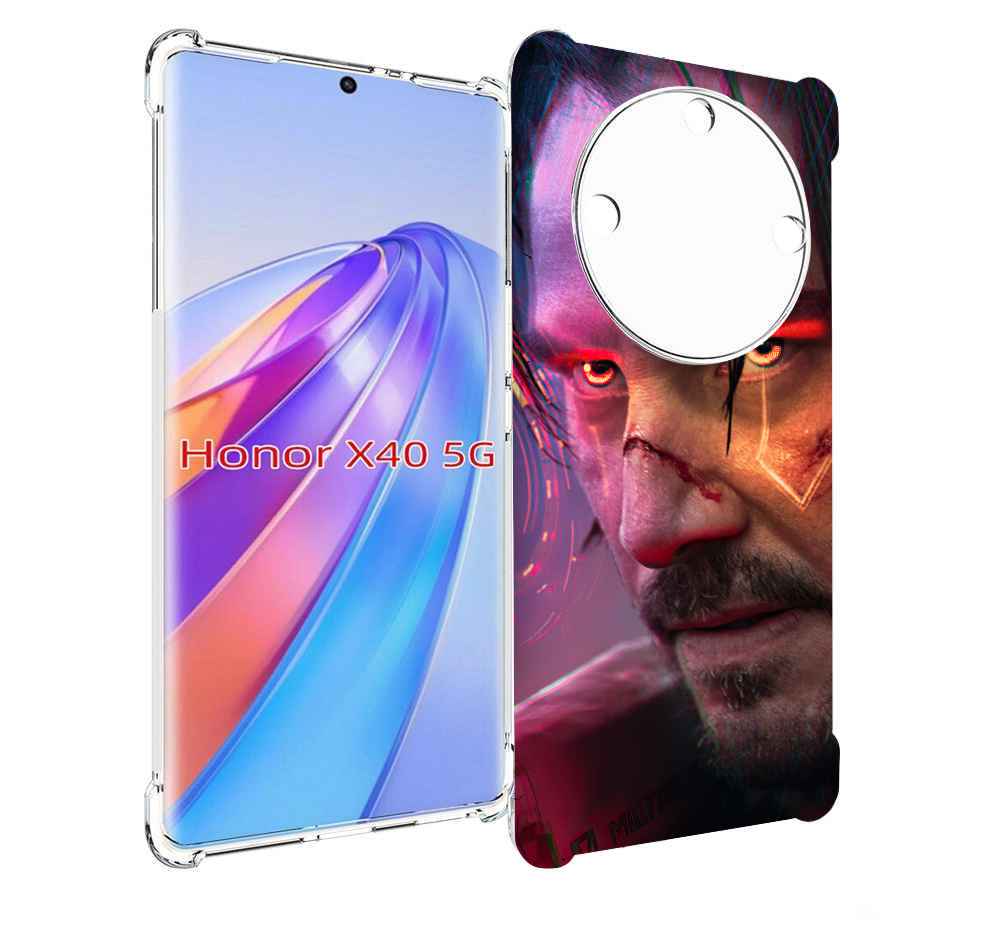 

Чехол MyPads cyberpunk 2077 Джонни Сильверхенд для Honor X40, Прозрачный, Tocco