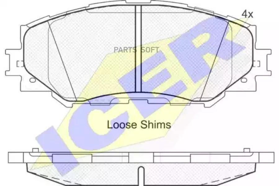 

Колодки торм.пер. TOYOTA Auris/Corolla1.3 VVTi/1.4VVTi/1.6/1.6VVTi/1.8 07-> ICER