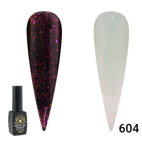 фото Гель-лак galaxy star 604 global fashion 8 мл