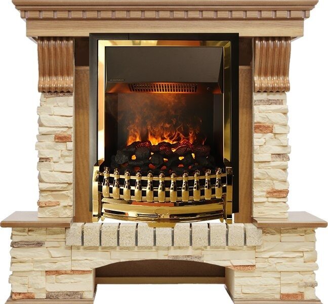 

Электрокамин Dimplex Pierre Luxe (дуб) сланец с очагом Atherton