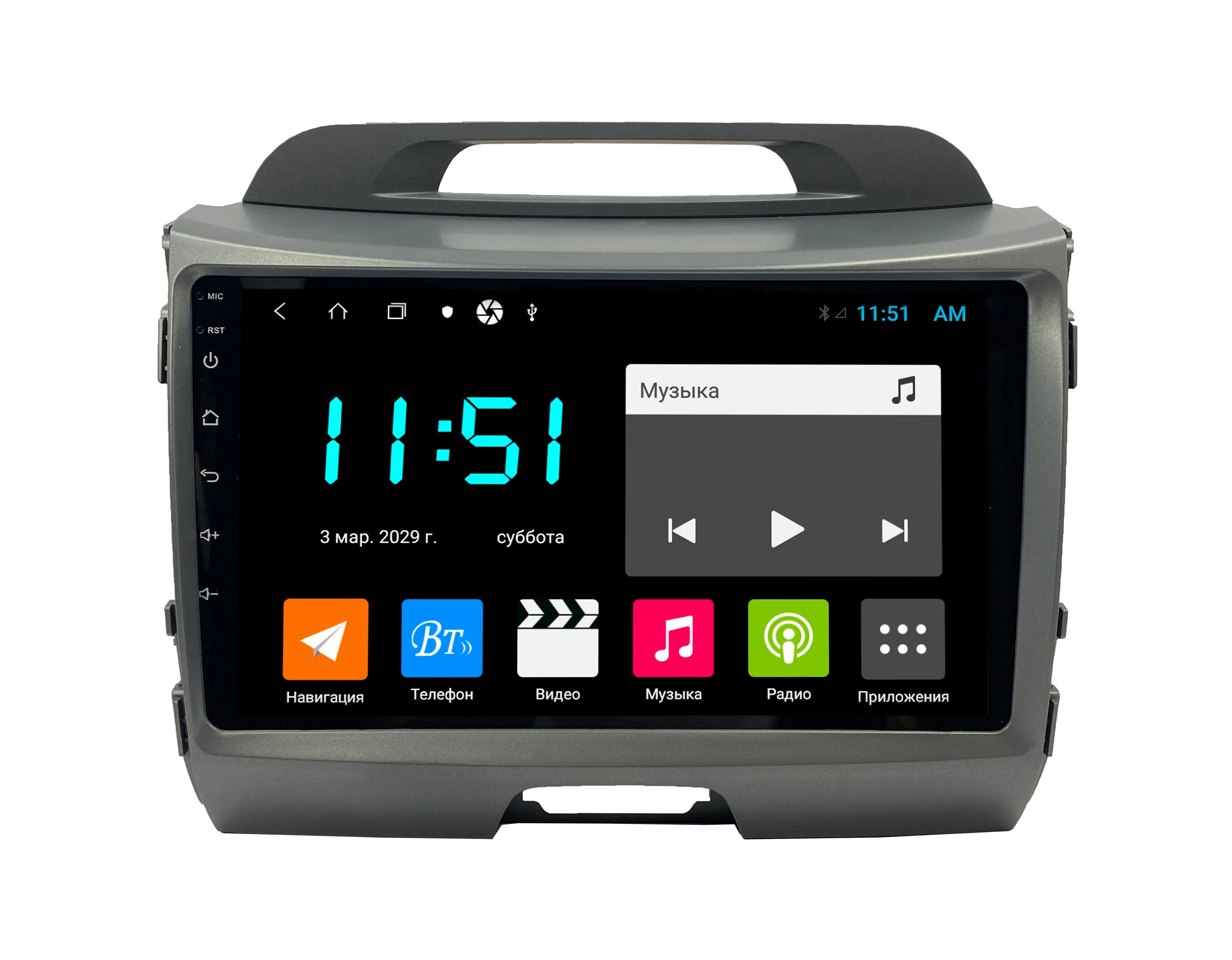 Штатная автомагнитола Zenith KIA Sportage 2011-2015 Android 12 464GB Мультируль ШГУ 3044000₽