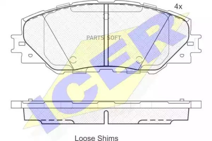 

Колодки торм.пер. TOYOTA Auris/Prius/RAV 4 1.8/2.0 VVTi/2.2 D-4D/2.2 D-CAT 06-> ICER