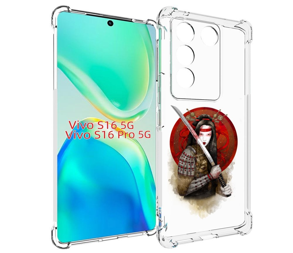 

Чехол MyPads рисованная девушка с катаной для Vivo S16 5G / S16 Pro 5G / V27 / V27 Pro, Tocco