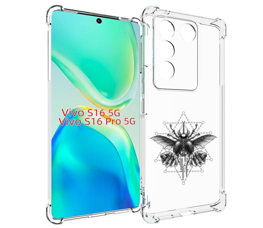 

Чехол MyPads скарабей для Vivo S16 5G / S16 Pro 5G / V27 / V27 Pro, Tocco