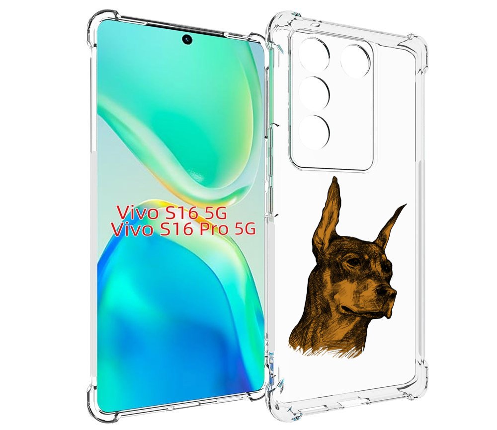 

Чехол MyPads скетч доберман для Vivo S16 5G / S16 Pro 5G / V27 / V27 Pro, Tocco