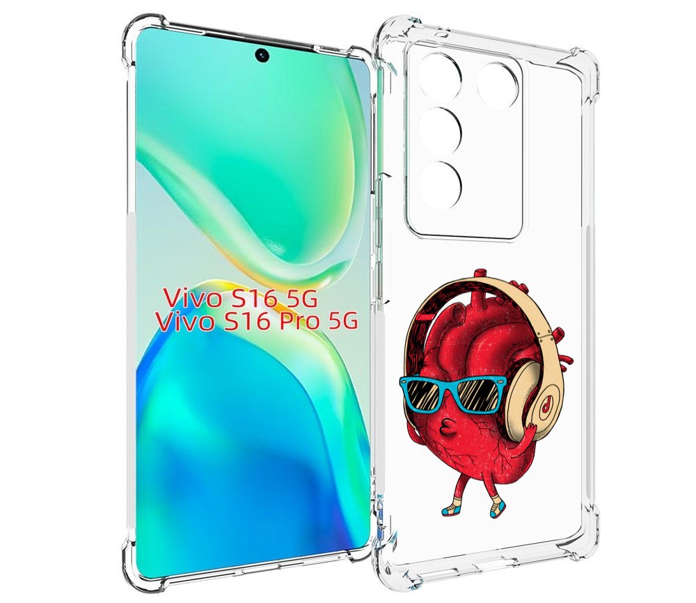 

Чехол MyPads слушай сердце для Vivo S16 5G / S16 Pro 5G / V27 / V27 Pro, Tocco