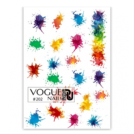 

Слайдер-дизайн Vogue Nails цветной кляксы