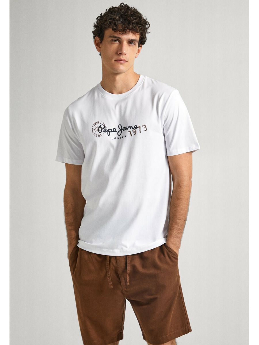 

Футболка мужская Pepe Jeans PE122O0MM белая 2XL, Белый, PE122O0MM