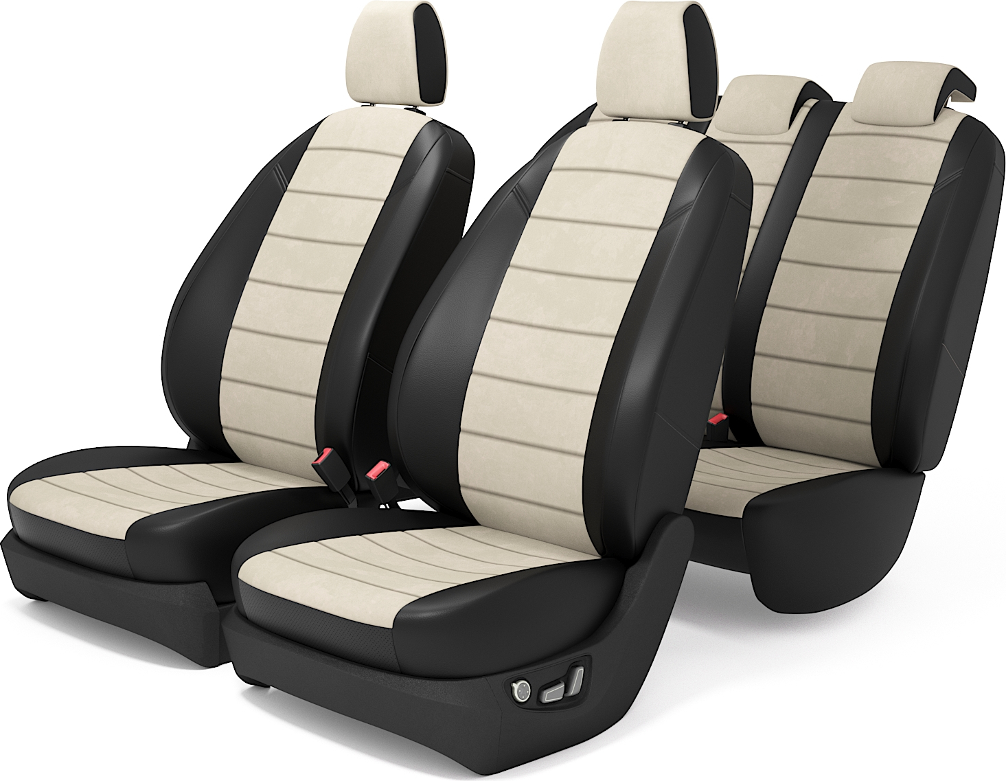 

Комплект чехлов Лада Калина 1/2 Седан, Хэтчбек, Универсал с 2004 по 2013 год, Бежевый, PKalina0414