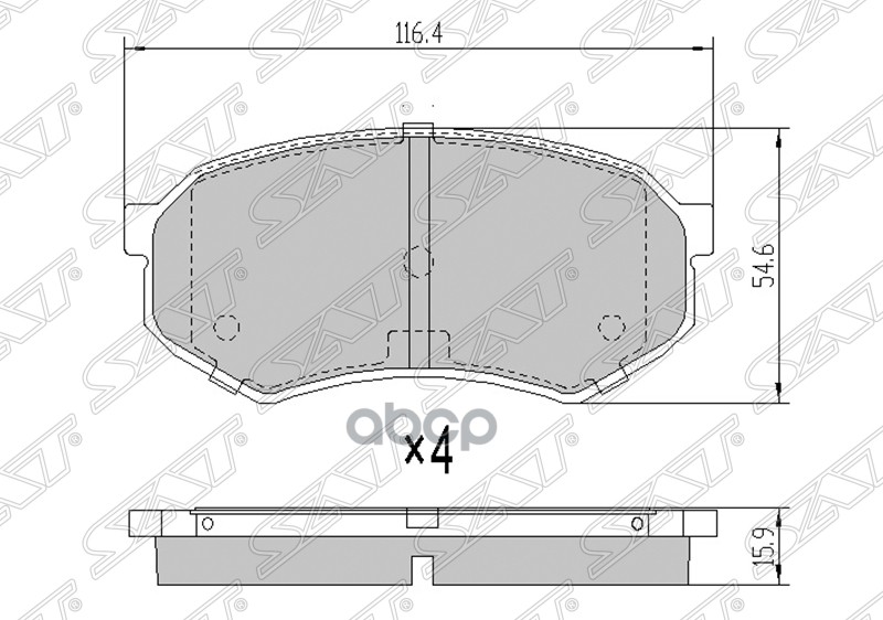 

Колодки Тормозные Перед Toyota Mark Ii/Chaser/Cresta Gx81 88-92 Sat арт. ST-04465-22060