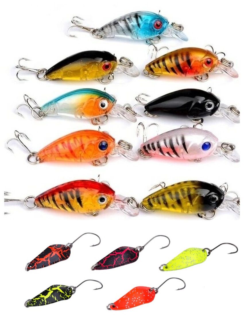 

Форелевый набор. Воблеры и блесны. 14 штук. Lucky Fish. KIT372, KIT372