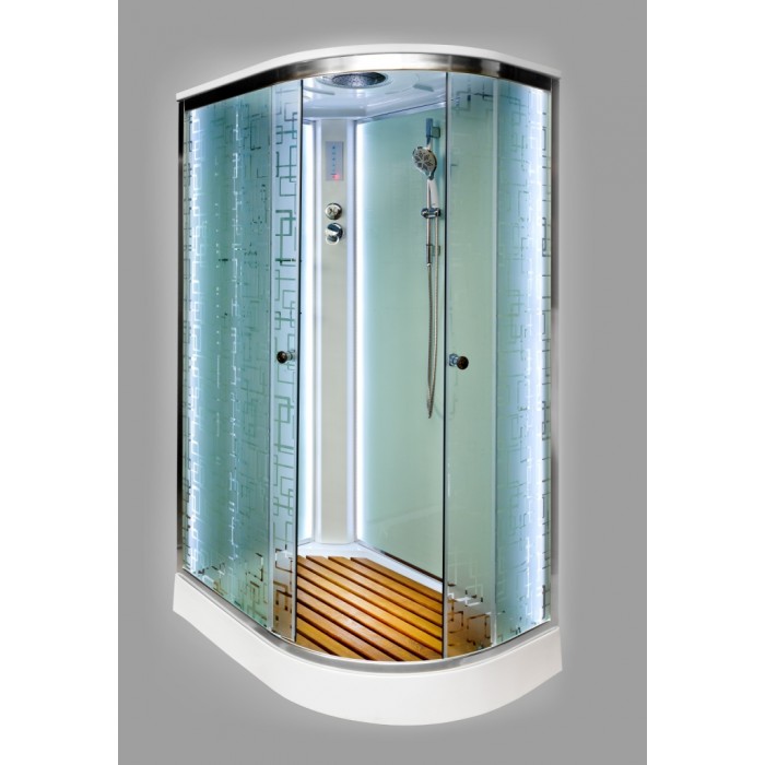 

Душевая кабина Deto EM 1512 L LED с электрикой