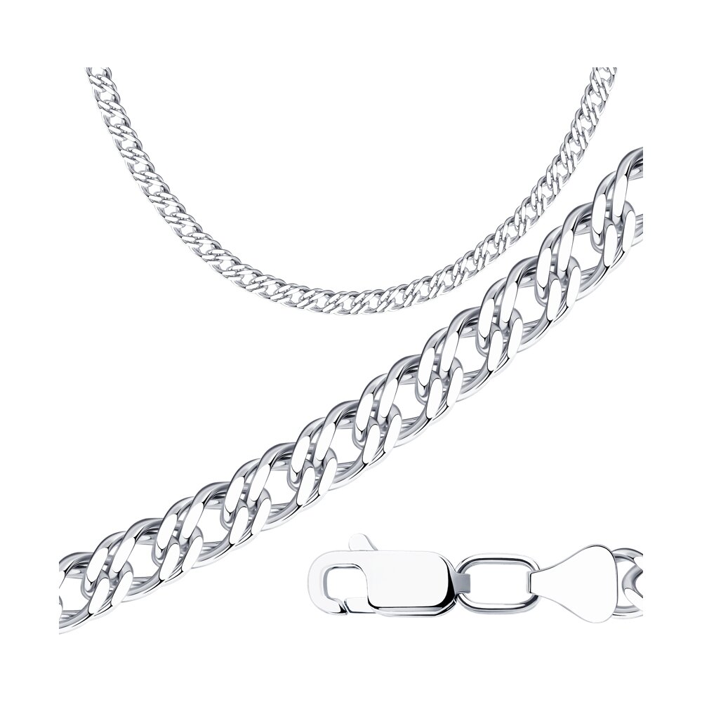 

Цепочка из серебра 50 см SOKOLOV 968041002, 968041002