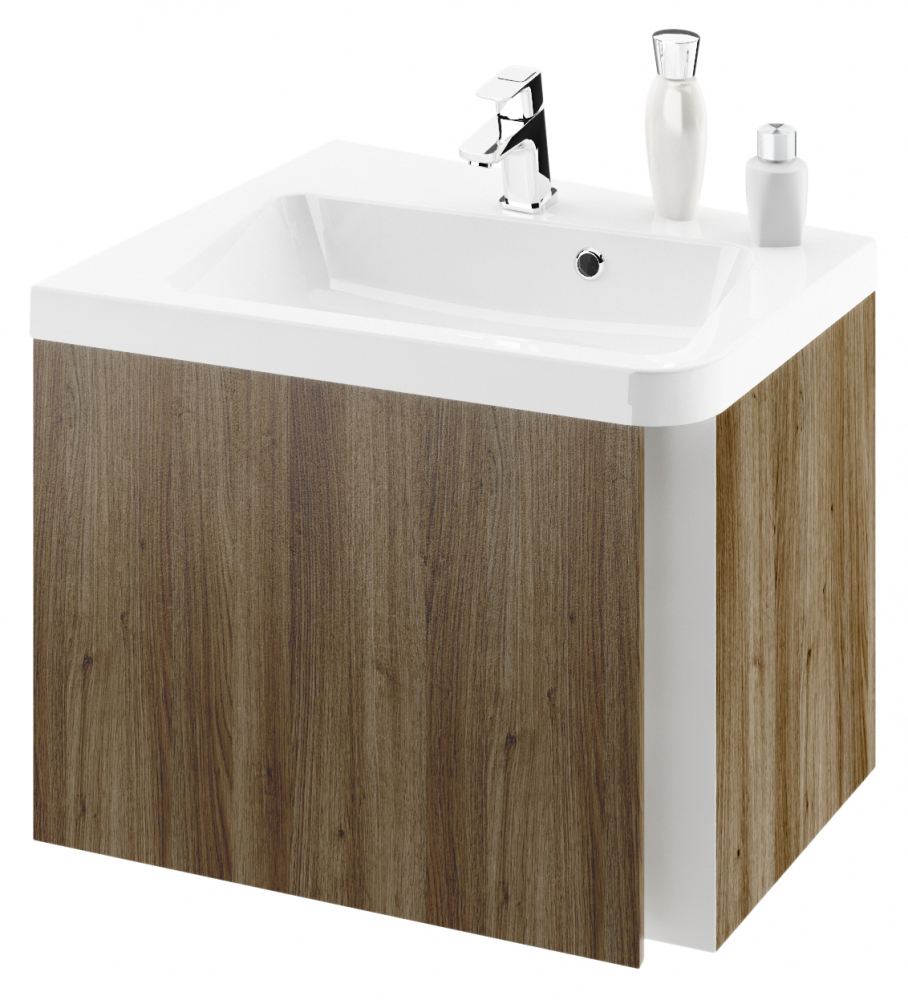 

Тумба с раковиной Ravak SD 10° 55 тёмный орех L