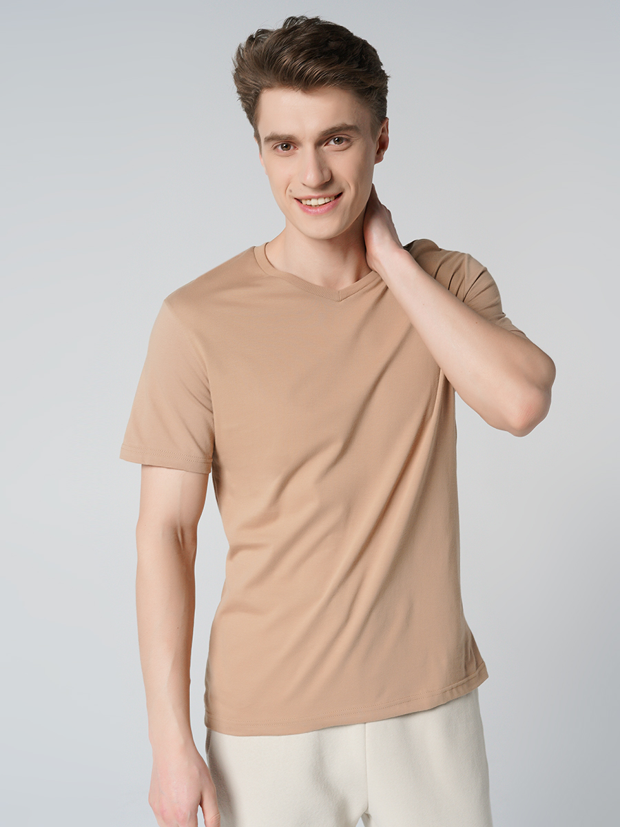

Футболка мужская ТВОЕ 87919 бежевая XXL, 87919