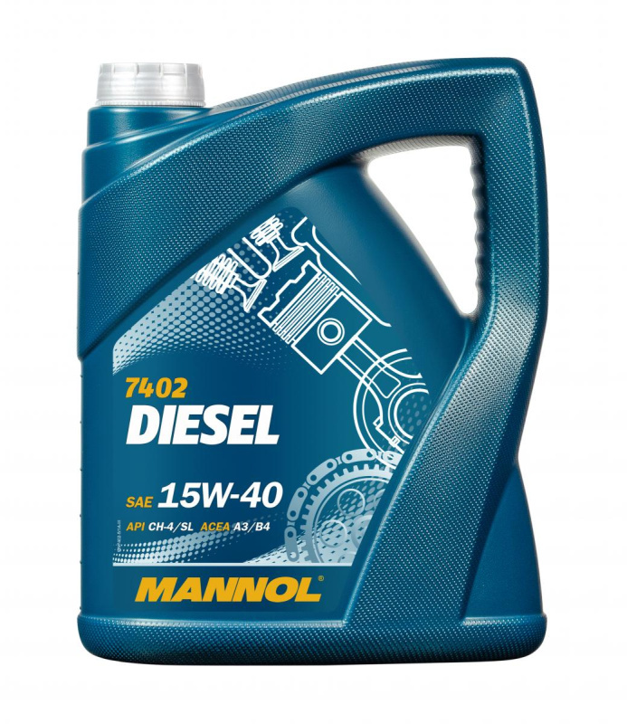 

Моторное масло MANNOL DIESEL 7402 15W-40 5 л., 1206