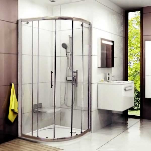 фото Душевой уголок ravak 70508014 transparent, блестящий профиль