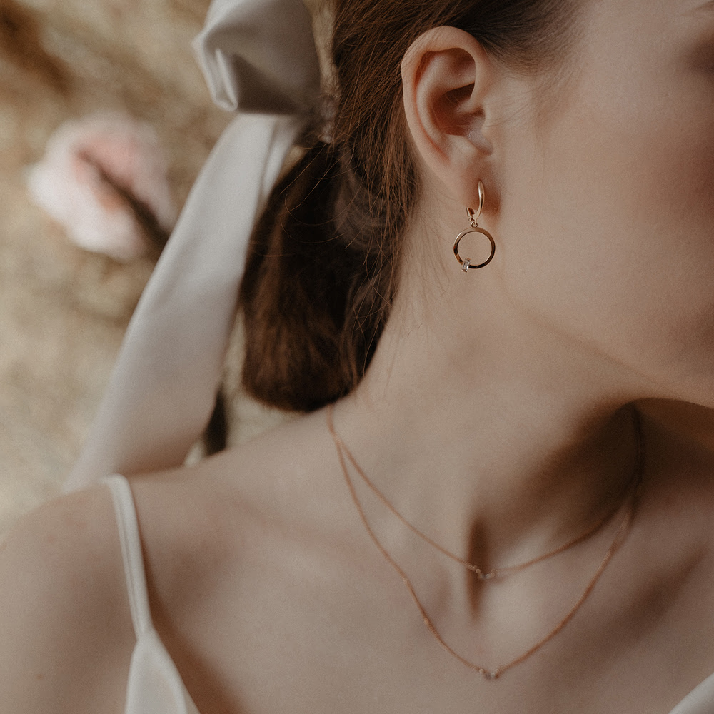 

Серьги женские из золота НАШЕ ЗОЛОТО РЫ2783141, фианит, РЫ2783141