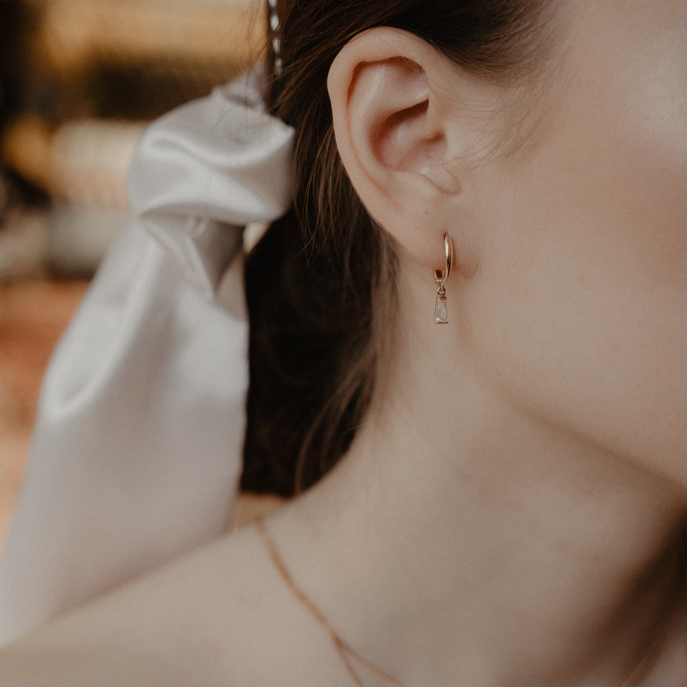 

Серьги женские из золота НАШЕ ЗОЛОТО РЫ2783541, фианит, РЫ2783541
