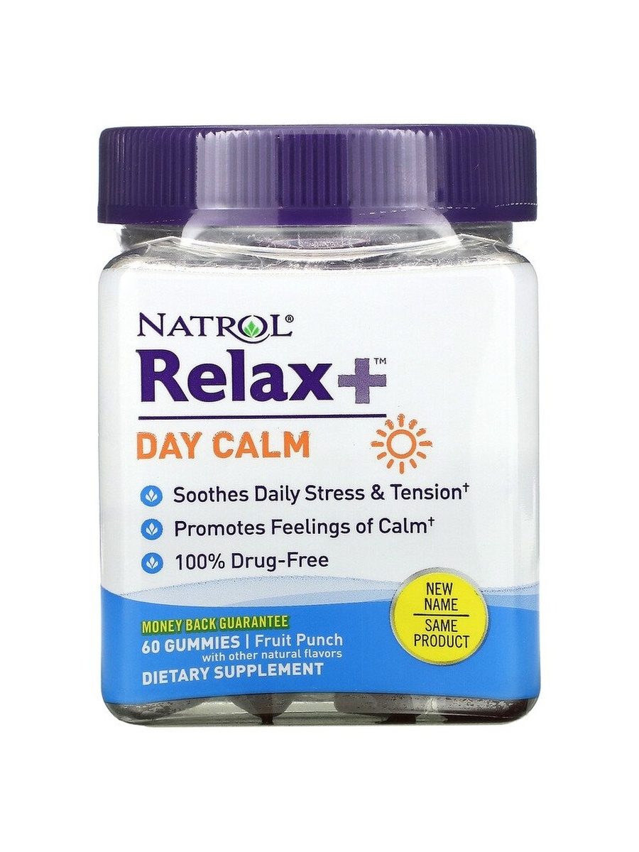 фото Natrol relax day calm жевательный мармелад 60 шт.