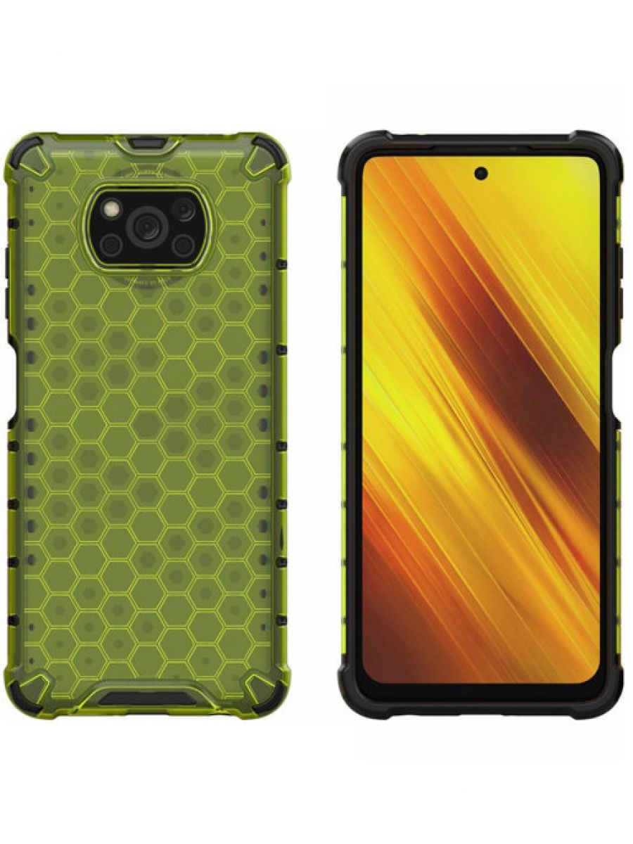 

Brodef Combee Противоударный чехол для Poco X3 Nfc зеленый