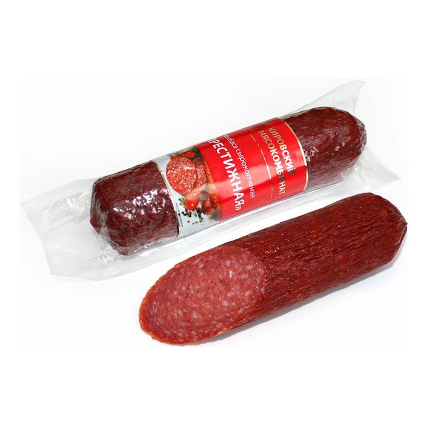 

Колбаса сырокопченая Кировский мясокомбинат Престижная