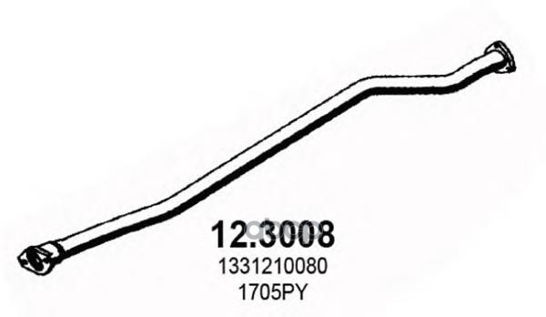 

Труба Глуш Пер. ASSO арт. 123008, 123008