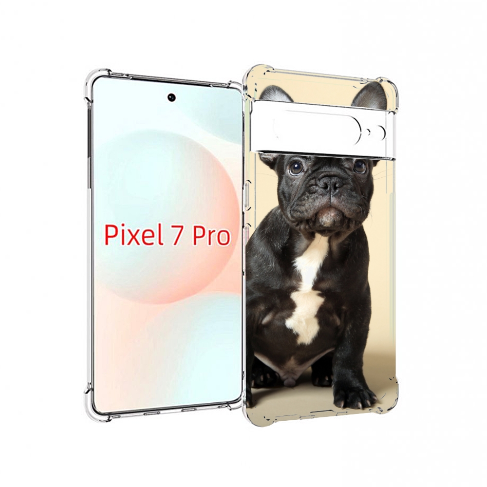 

Чехол Mypads Французскии Бульдог Для Google Pixel 7 Pro, Прозрачный, Tocco