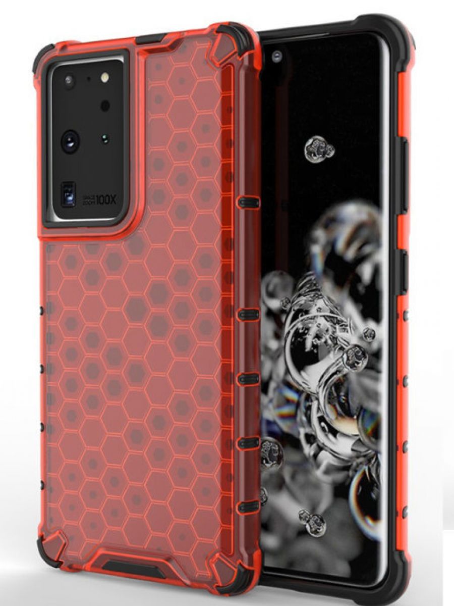 

Brodef Combee Противоударный чехол для Samsung Galaxy S21 Ultra красный