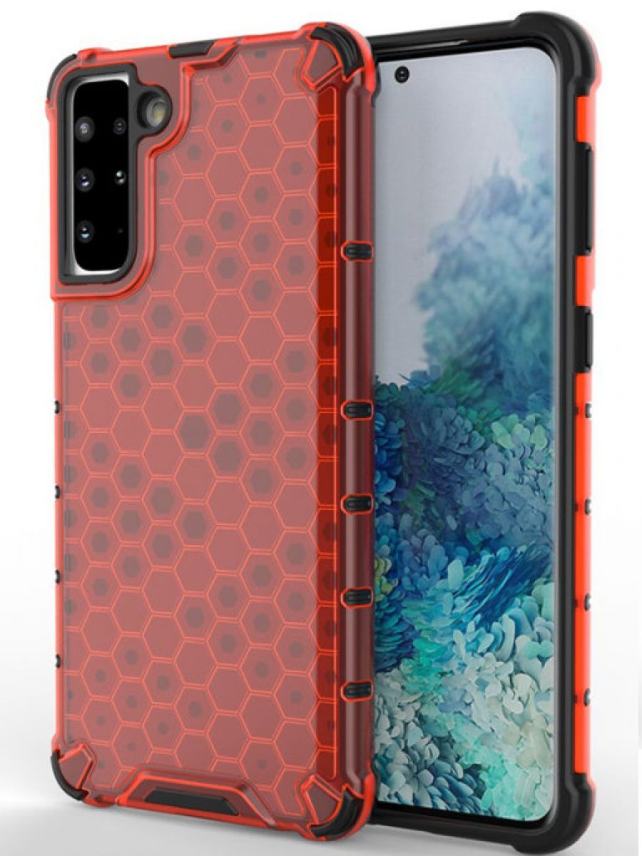 

Brodef Combee Противоударный чехол для Samsung Galaxy S21 Plus красный