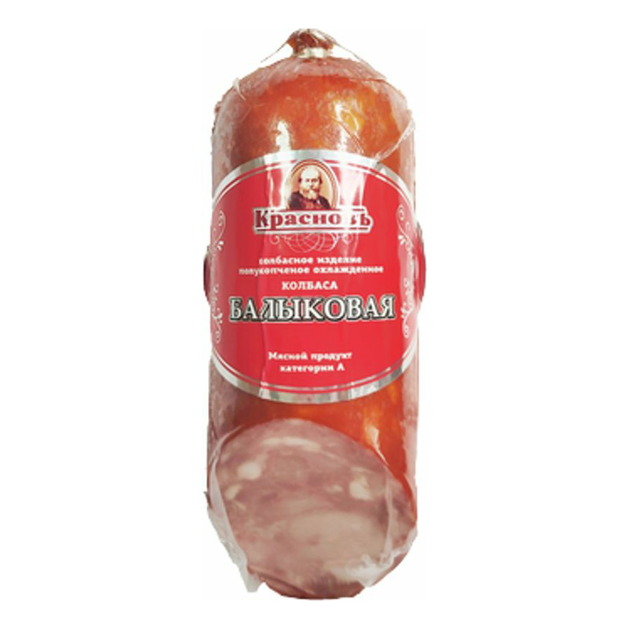 

Колбаса полукопченая Красновъ Балыковая