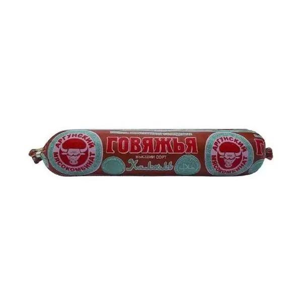 

Колбаса полукопченая Аргунский мясокомбинат Чеченская категория Б халяль +-1 кг