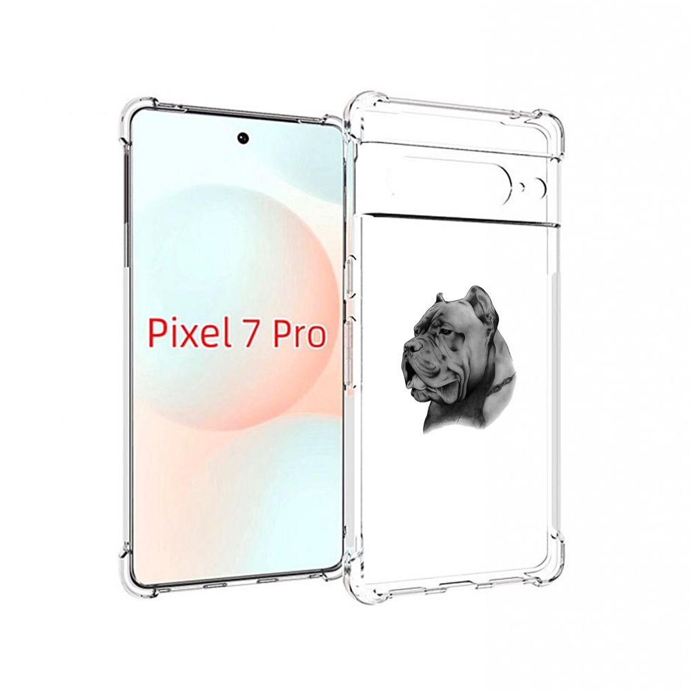 

Чехол Mypads Грозный Бульдог Для Google Pixel 7 Pro, Прозрачный, Tocco